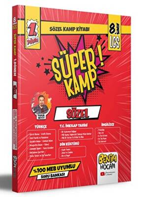 LGS 8 Sınıf 1 Dönem Sözel Süper Kamp Kitabı