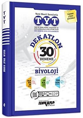 Ankara Yayıncılık TYT Dekatlon Biyoloji 30 Deneme