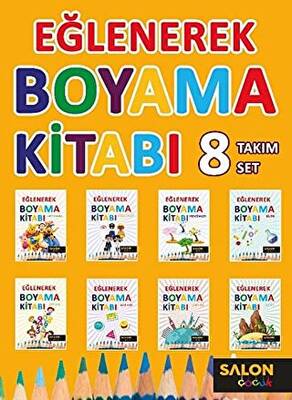 Eğlenerek Boyama Kitabı 8 Kitap Takım