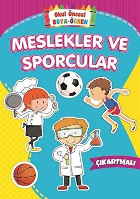 Meslekler ve Sporcular Okul Öncesi Boya Öğren