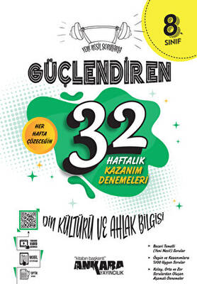 5 Sınıf Güçlendiren 32 Haftalık Din Kültürü ve Ahlak Bilgisi Kazanım Denemeleri