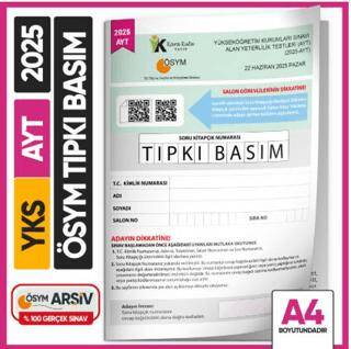 2025 YKS TYT ÖSYM Tıpkı Basım Çıkmış Soru Kitapçığı Video Çözümlü Türkiye Geneli