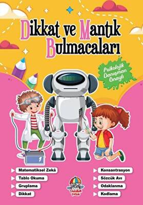Dikkat Ve Mantık Bulmacaları Pembe Kitap