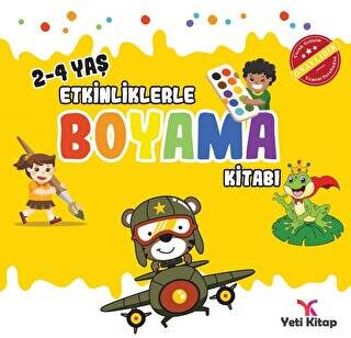 Her Yaş İçin Boyama Kitabı Neşeli Hayvanlar