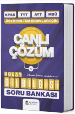 Akademi Denizi KPSS TYT AYT MSÜ Tüm Sınavlar İçin Dil Bilgisi Soru Bankası
