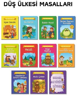 Düş Ülkesi Masalları Seti 10 Kitap 1 Aktivite Takım