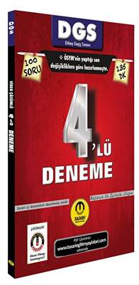DGS Son Format 100 Soruluk 4 lü Çözümlü Deneme