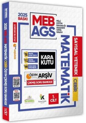 Karakutu Yayın 2025 MEB AGS Matematik Kara Kutu 1 Cilt Cebir Çıkmış Soru Bankası Konu Özetli Video PDF Çözümlü