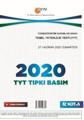 Çap Yayınları TYT 2022 Tıpkı Basım