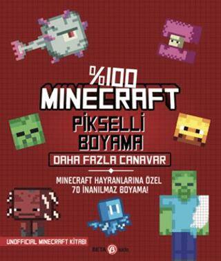 100 Minecraft Pikselli Boyama Daha Fazla Canavar