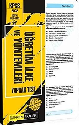 Yediiklim 2022 KPSS Eğitim Bilimleri Öğretim Yöntem ve Teknikleri Tamamı Çözümlü 30 Popüler Deneme Komisyon 25 İndirim