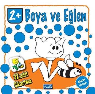 Boya ve Eğlen Mavi Kitap 32 Adet Çıkartma