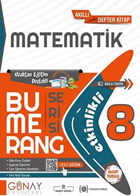 8 Sınıf LGS Anlam Bilgisi Bumerang Akıllı Etkinlikli Defter