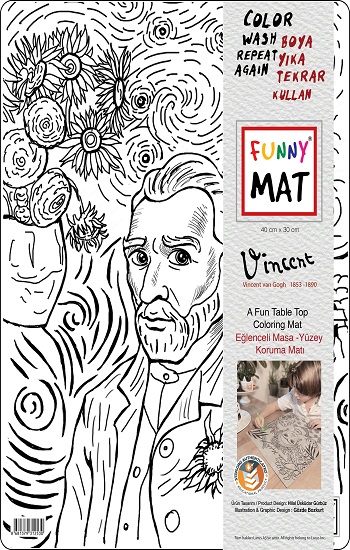 Vincent Van Gogh ve Salvador Dali Funny Mat