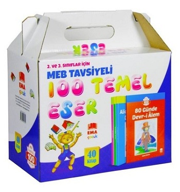 100 Temel Eser Seti 40 Kitap 2 ve 3 Sınıflar İçin