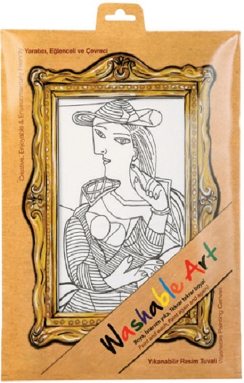 Akademi Çocuk Funny Mat Washable Art Pablo Picasso Seated Woman