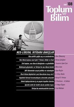 Toplum ve Bilim Sayı 108 Mart 2007