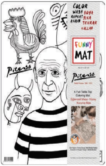 Pablo Picasso ve Frida Kahlo Funny Mat
