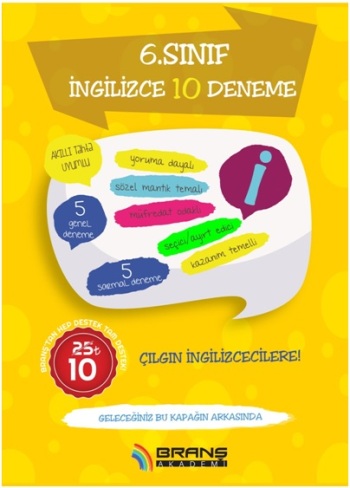 Branş Akademi 2019 6 Sınıf İngilizce 10 Deneme