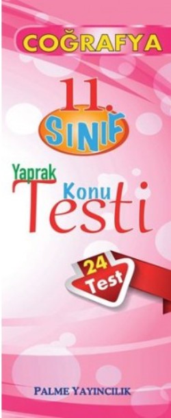 11 Sınıf Coğrafya Yaprak Konu Testi