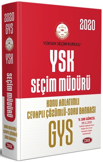 Data Yayınları 2025 Yüksek Seçim Kurulu YSK Seçim Müdürü ve Seçim Müdür Yardımcısı Konu Anlatımlı