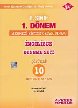 Esen 8 Sınıf 1 Dönem TEOG İngilizce Çözümlü 10 Deneme Sınavı