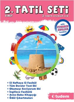 1 Sınıf Tatil Seti 2 Sınıfa Geçenlere