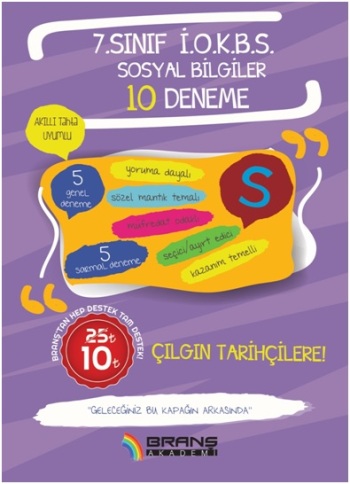 Branş Akademi 2019 7 Sınıf İOKBS Sosyal Bilgiler 10 Deneme