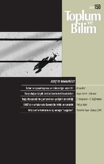 Toplum ve Bilim Dergisi Sayı 150