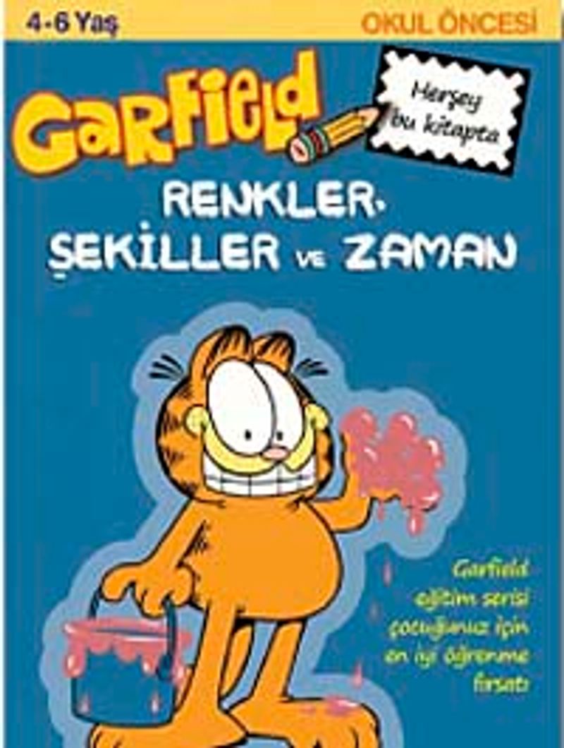 Garfield Renkler Şekiller ve Saat