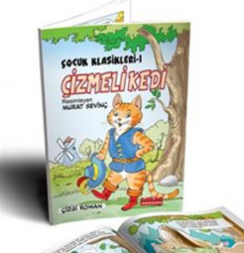 Çizmeli Kedi Renkli Çizgi Roman