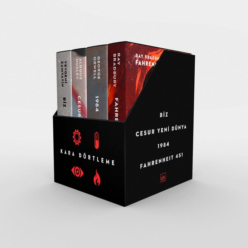 Kara Dörtleme Kutu Set 4 Kitap Takım