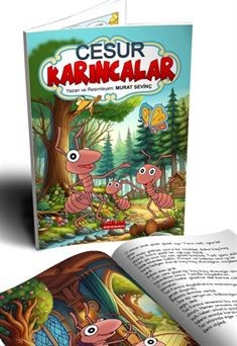 Cesur Karıncalar Renkli Resimli 1 ve 2 Sınıflara 6 Yaş