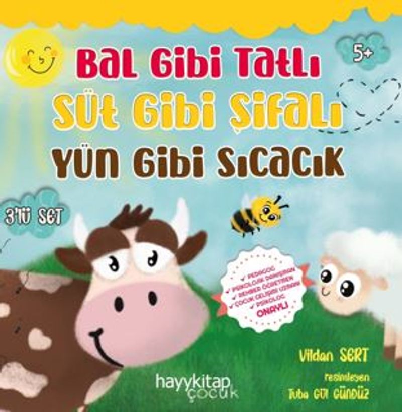 Bal Gibi Tatlı Süt Gibi Şifalı Yün Gibi Sıcacık 3 lü Set