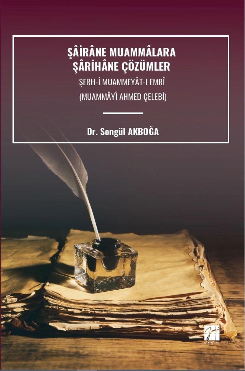 Şairane Muammalara Şarihâne Çözümler Şerh İ Muammeyat I Emri