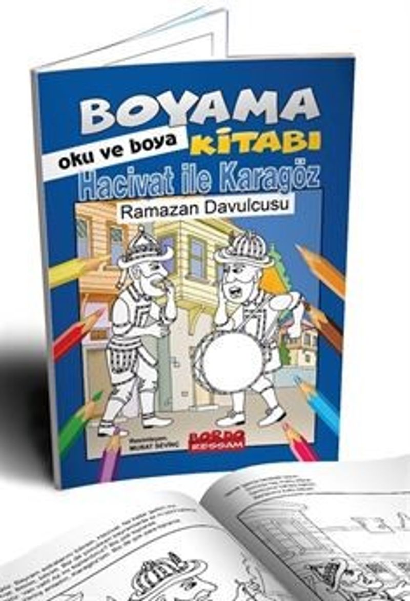 Hacivat İle Karagöz Ramazan Davulcusu Oku ve Boya