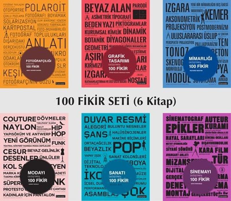 100 Fikir Seti 6 Kitap Takım
