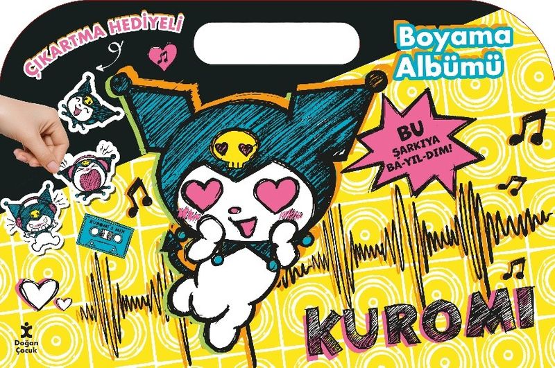 Kuromi Çıkartma Hediyeli Boyama Albümü