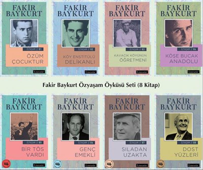 Fakir Baykurt Özyaşam Öyküsü Seti 8 Kitap Takım