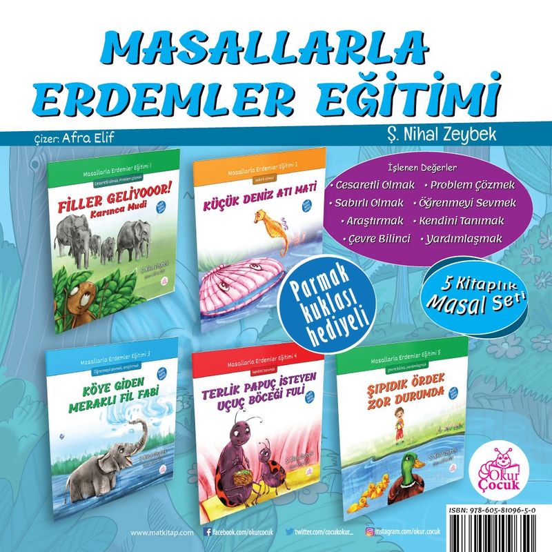 Masallarla Erdemler Eğitimi Seti 5 Kitap Takım