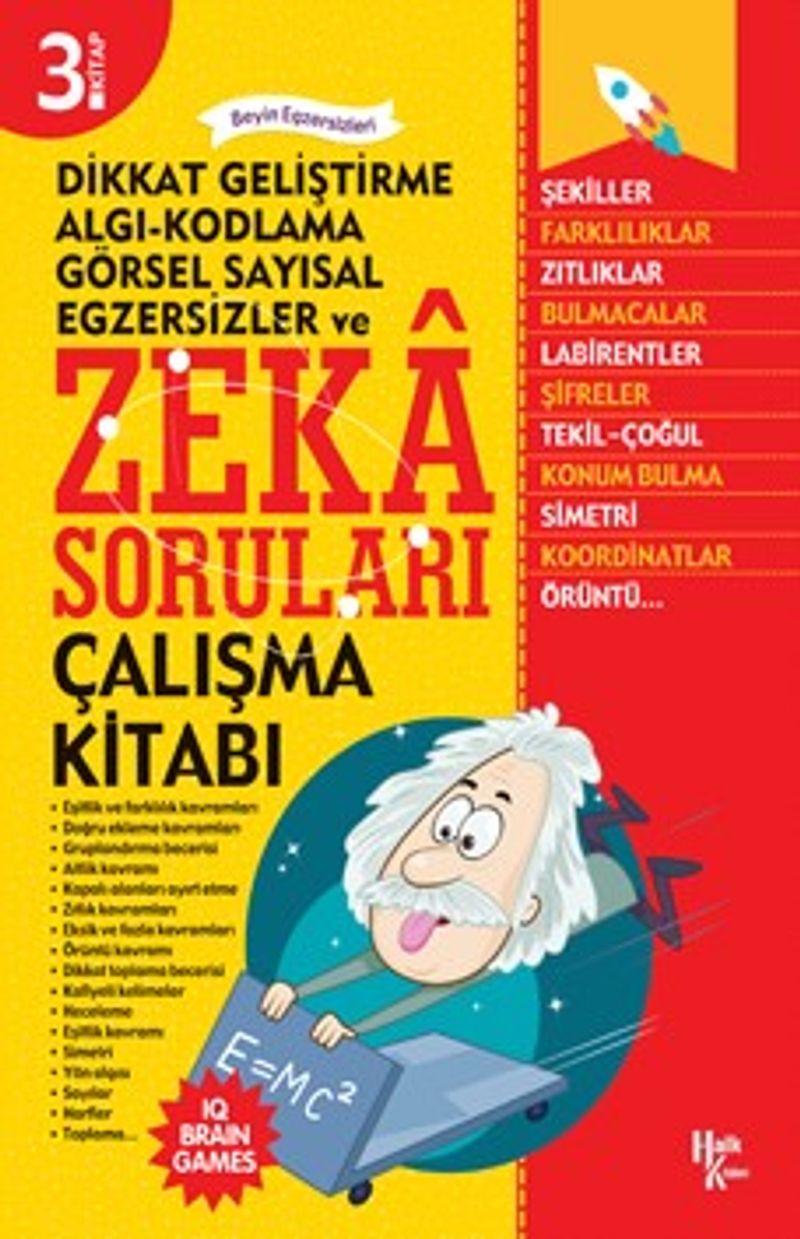 ZEKA SORULARI ÇALIŞMA KİTABI 3 HALK