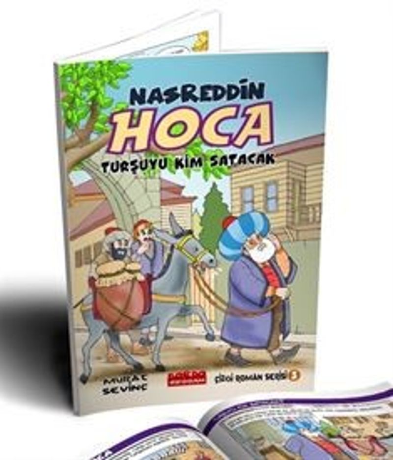 Nasrettin Hoca Turşuyu Kim Satacak Çizgi Roman Renkli