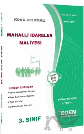 Mahalli İdareler Maliyesi Konu Anlatımlı Soru Bankası