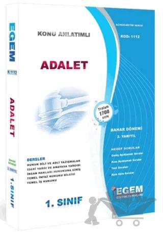 1 Sınıf Adalet Güncel 2021 Bahar Dönemi Konu Anlatımlı Soru Bankası 2021 2 Yarıyıl 1112