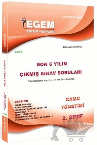 2 Sınıf Kamu Yönetimi Son 6 Yılın Çıkmış Sınav Soruları Kod C202