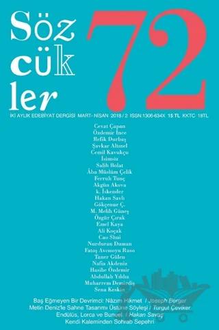 Sözcükler Dergisi Sayı 72 Mart Nisan 2018