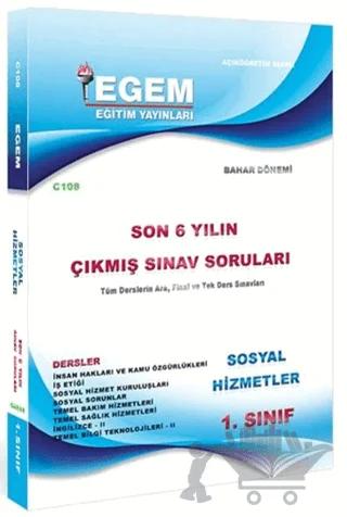1 Sınıf Sosyal Hizmetler Son 6 Yılın Çıkmış Sınav Soruları Kod C108