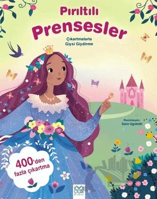 Pırıltılı Prensesler Çıkartmalarla Giysi Giydirme