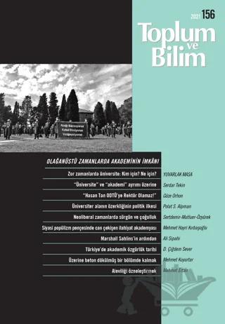 Toplum ve Bilim Dergisi Sayı 156