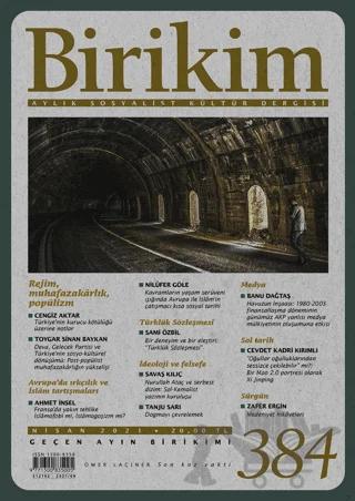 Birikim Sosyalist Kültür Dergisi Sayı 384 Nisan 2021